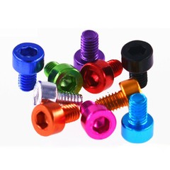 M6 Aluminum Alloy Allen Hex Socket Cap Head Screws Bolts Thread Length 8mm- 40mm