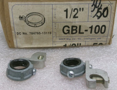 NEER GBL-100 1/2 INCH Insulated Grounding Bushing with Lay-In Lugs (2) PCS #139C