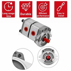 NEW Hydraulic Pump Double Acting Two Section for AGT-H15R Mini Excavators