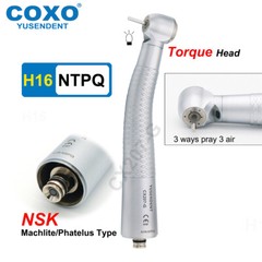 COXO Dental Handpiece Fiber Optic High Speed Turbine LED Coupling 6Hole Fit NSK