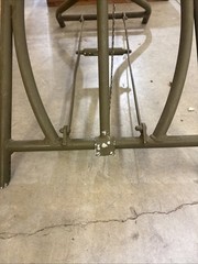 Original 1960s Vintage Medical US Army Field Dental Exam Chair Original Wood Box