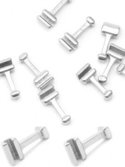 100pcs Dental Orthodontic Sliding Crimpable Hook Open Surgical Hooks Long Type