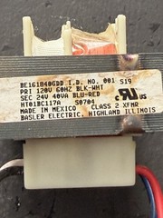 BASLER ELECTRIC BE151840GDD 40 VA 24V TRANSFORMER