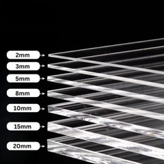 Acrylic Plexiglass Plastic Sheet – 1/8″ Thick – Silver Mirror – 24″ x 24″