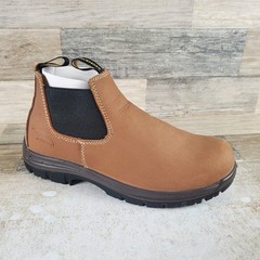 Avenger Foreman Romeo Womens Work Boots Sz 8.5 B Leather Slip-On Safety Toe