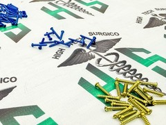 Máxillofáciàl Mini Micro Cross Head Screws 1.5mm /2.0mm Titanium + Driver 161pcs