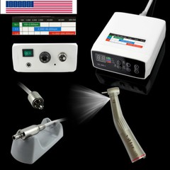 Internal Spray E-type Electric Motor +1:5 LED Fiber Optic Handpiece Contra Angle