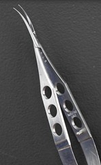 Katena K5-8480 Kratz Lens Holding Forceps, Curved, Narrow/Delicate, 115mm