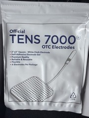 Roscoe Medical TENS 7000 Unit 2-Channel Wearable with Electrodes & Carrying Case