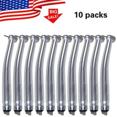 10 Pcs BURR NSK PANA MAX Style Dental High Speed Turbine Handpiece 4Hole U3BM