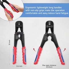 iCrimp 1608M High-Performance Crimping Tool for All Cable Sleeves, Rust-Proof