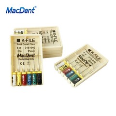 MacDent Limas de endodoncia manual dental K-Files acero inoxidable 21/25/31mm