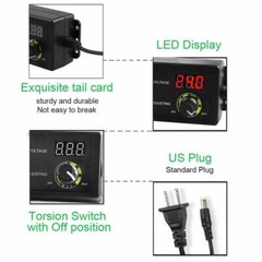 60W Power Supply DC 3V~24V Adjustable Variable Universal Switching AC/DC Adapter