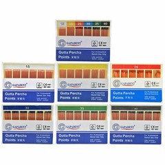 60/120 pcs Dental Gutta Percha Points Full Taper 0.02/0.04/0.06 Size 15-40 45-80