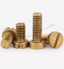 M1.2 M1.4 M1.6 M2 M2.5 M3 Brass Cheese Slotted Head Machine Screws 3-10mm