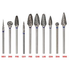 1-10Pcs Dental Lab Polishing Bur Drills Tungsten Steel Carbide Burs HP2.35MM ns