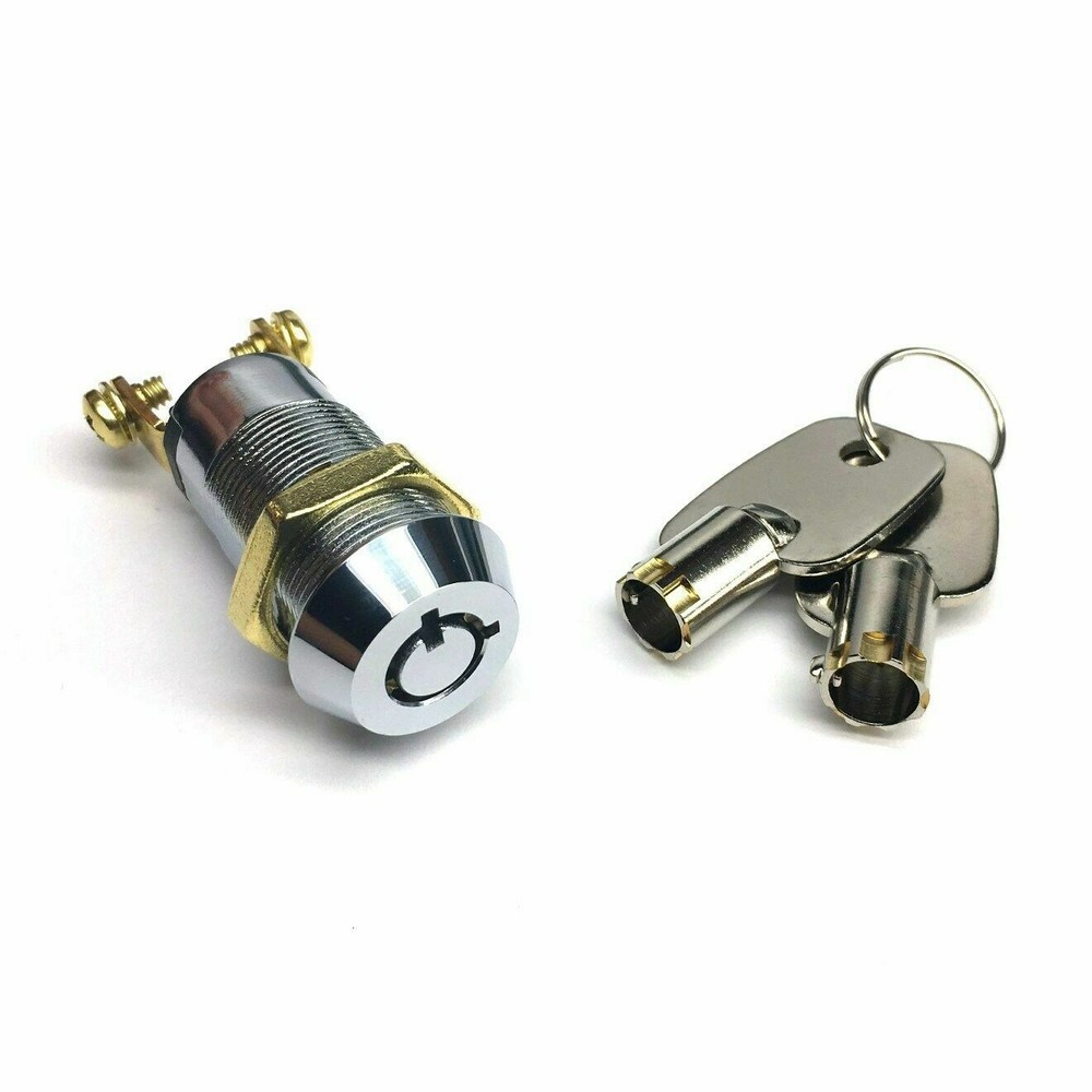 On/Off Key Switch Lock w/Two Alike Keys – Removable in On or Off – 30-10078 NEW!