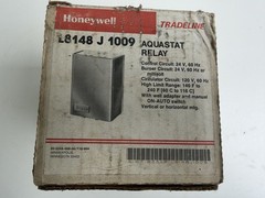 Honeywell L8148J 1009 Aquastat Relay Tradeline Boiler Control L8148J1009 24V/120