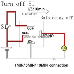 Time Delay Relay 12v Automotive Automatic 5s 10s 1min 5min 10min Switch Turn Off