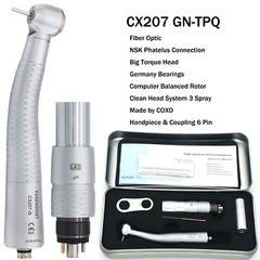 US COXO Dental High Speed Air Turbine Handpiece LED Fiber Optic 45 Degree KaVo