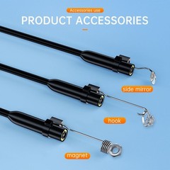 8LED Endoscope Borescope HD Inspection Camera Scope For iPhone 17/16/15 Android