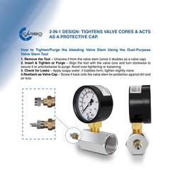 Gas Test Pressure Gauge 30 Pound, 30 PSI / 200 kPa 3/4” FNPT Connection Assembly