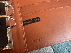 Vintage Franklin Covey Leather Planner Organizer 7 X 9 Ring Orange