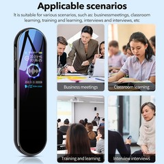 Digital Voice Recorder Dictaphone MP3 Player 1536Kbps Noise Cancelling 24H Work