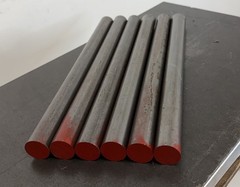 1045 Cold Rolled Steel Round, Bar, Rod 1″ Diameter x 12 Inches Long (6 PC LOT)