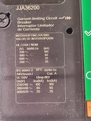 Square D JJA36200 I-Line Circuit Breaker 200A 3P 600V