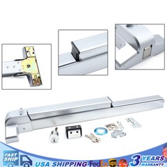 Door Push Bar Panic Exit Device Lock Hardware Latches for 30-36 Inch Single Door