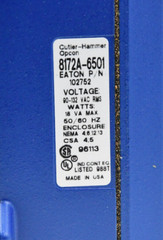 8172A-6501 Eaton/Cutler Hammer 90-130VAC Analog Photoelectric Controller -SA