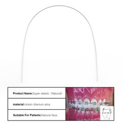 MacDent Dental Orthodontic Braces Bracket Mini Roth.022 Hook345 Arch Wire Nature