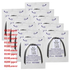 10 Bolsas Arcos de Dental Ortodoncia Redondos Niti Arco de Alambre Su Arch Wire