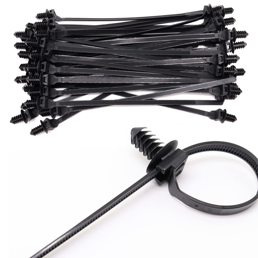 Benliu 20Pcs Cable Zip Ties, 8.3×0.2 inch Heavy 8.3×0.2inch (20Pcs), Black