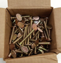 Gene Rich 19SNW 1/4″ x 1-3/4″ BP Steel Closet Bolts Nuts & Oval Washers 100 each