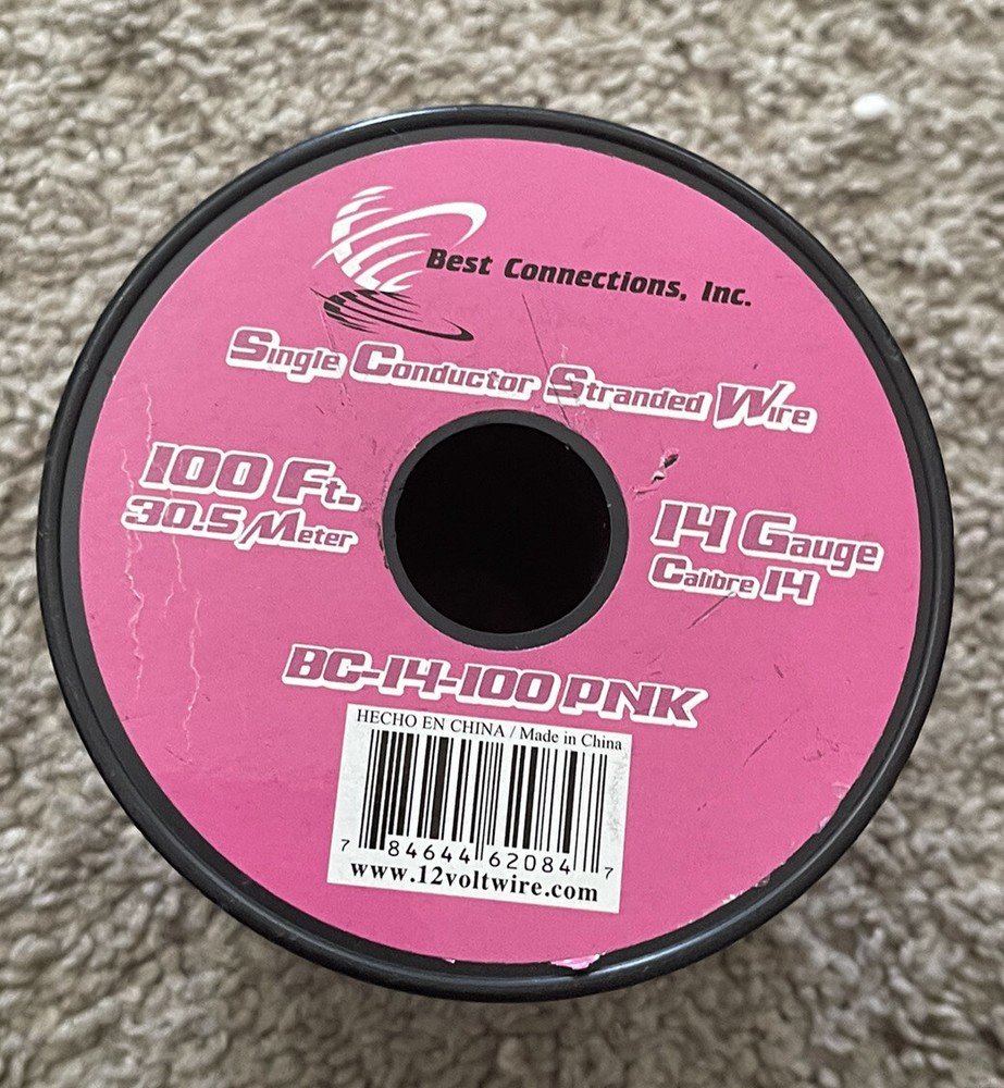Best Connections Single Conductor Stranded Wire Red 14 Gauge 30.5m 100′