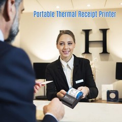 Bisofice MIni 58mm Portable Thermal Receipt Printer Wireless BT POS Printer O2D3