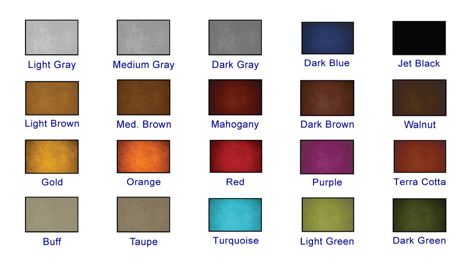 Colored Gloss Concrete Sealer X-4 stamped decorative concrete 20 colors 4 ounces