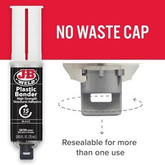 JB Weld Plastic Weld Quick Setting Epoxy Syringe Bonder Repair Glue Black…