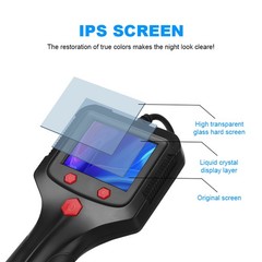 LED Handheld Industrial Borescope Endoscope 2.4″ Inspection Snake Camera 8mm