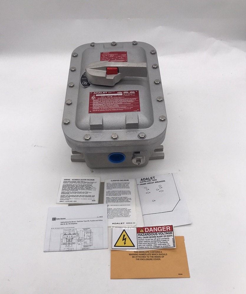 HOUSTON STOCK NEW ADALET XCBA-N4-30E43W EXPLOSIONPROOF ENCLOSED SWITCH 30 AMP