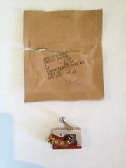 2 Vintage Ball Toggle Switches 1961 USA NOS Aerospace Industrial Fidget Arrow 