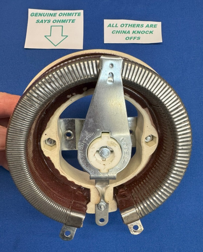 OEM OHMITE 605960 65978 MILLER RHEOSTAT 34 OHM 300W RHC-3-GD34A RHC-14 & RHC-2