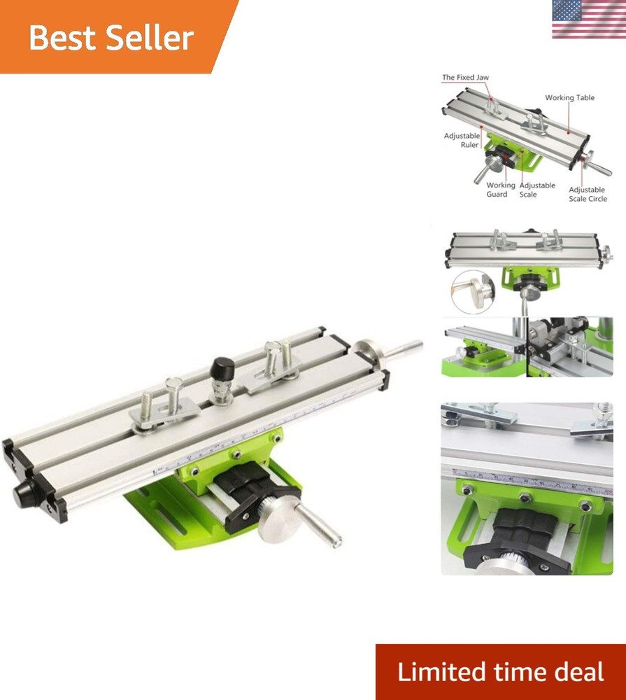 Compact Aluminum Worktable for Precision Milling – No Assembly Required, 440 lbs
