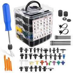 1295Pcs Car Push Retainer Clips & Auto Fasteners Assortment, 37 Popular Size Kit