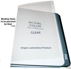 10 Mil Clear Report Covers 8-1/2 x 11 [100/pk] Plastic Binding Sheets unpunched