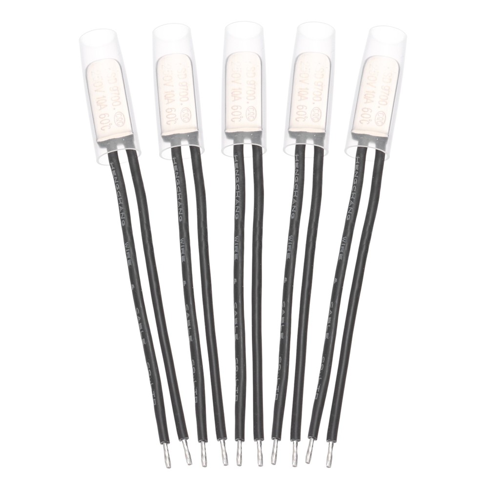 5 Pcs KSD9700 Thermostat 60°C/140°F Temperature Switch N.C 10A Metal
