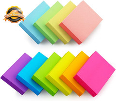 Sticky Notes 1.5 x 2 Inch 20 Pads 100 Sheets Multi Color 10 Pack