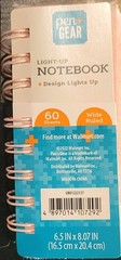 Pen+Gear Journal Notebook Light-up Ice Cream Cone Pink Furry Cover 120 Pages